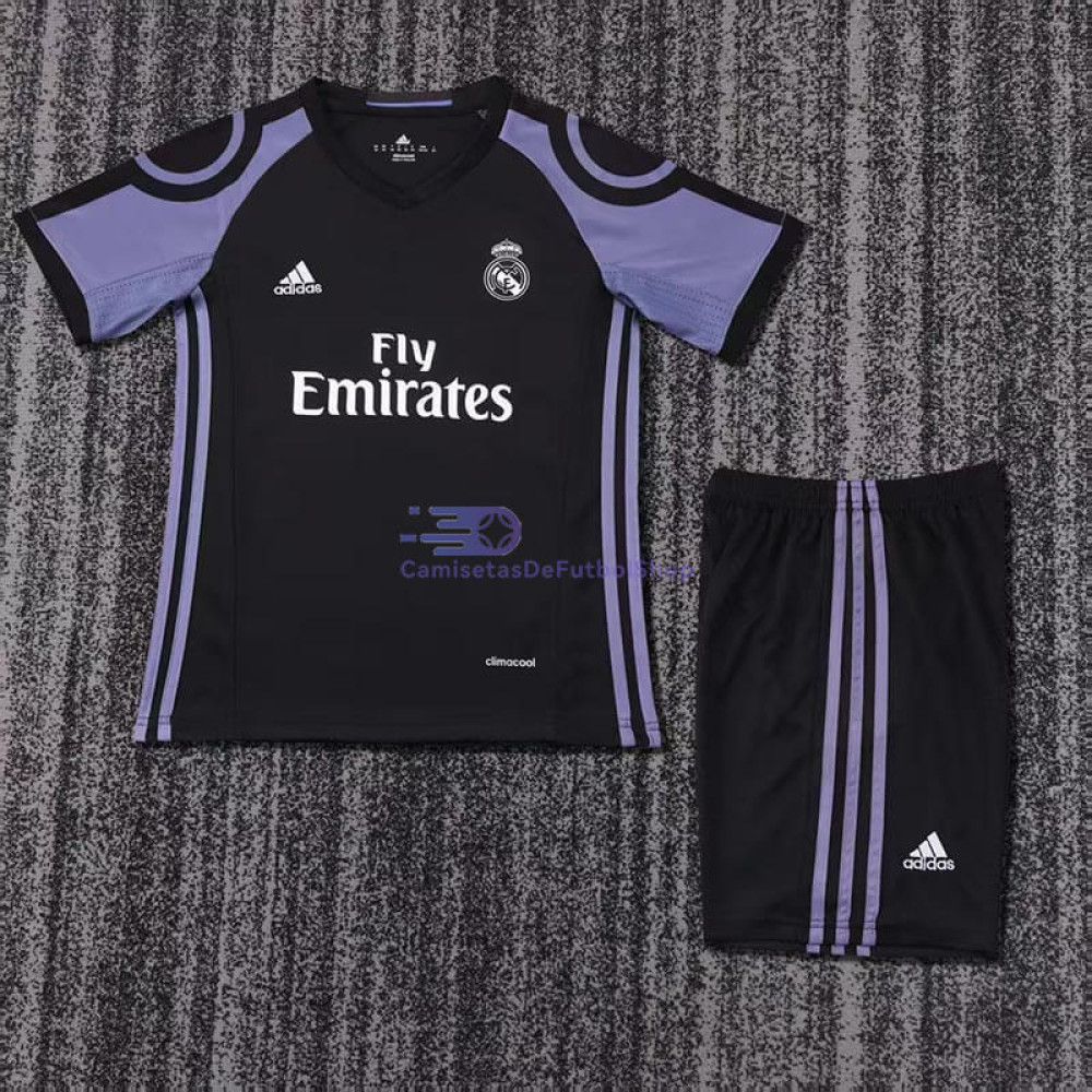 Camiseta Real Madrid 16/17 3ª Equipación Retro Niño Kit