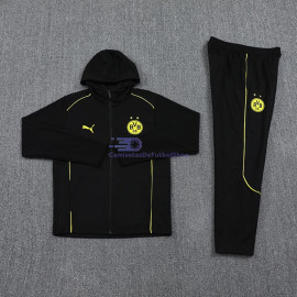 Chandal Con Capucha Borussia Dortmund Negro 2024/2025