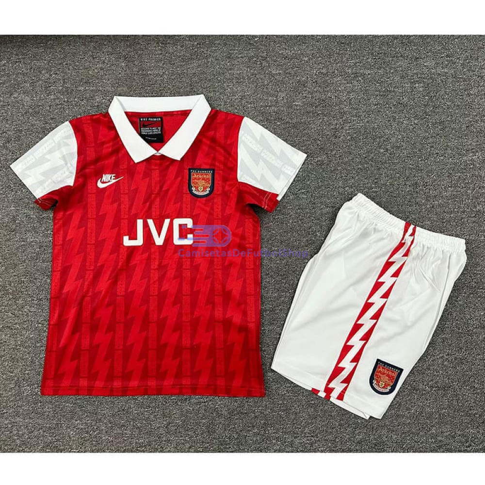 Camiseta Arsenal 1994/96 1ª Equipación Retro Niño Kit