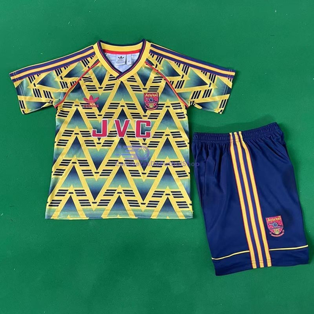 Camiseta Arsenal 91/93 2ª Equipación Retro Niño Kit