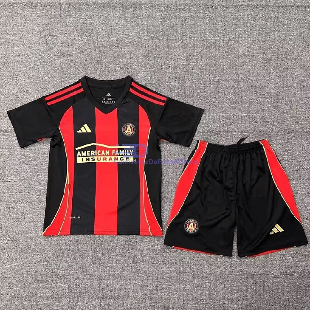 Camiseta Atlanta United 2025/2026 1ª Equipación Niño Kit Negro