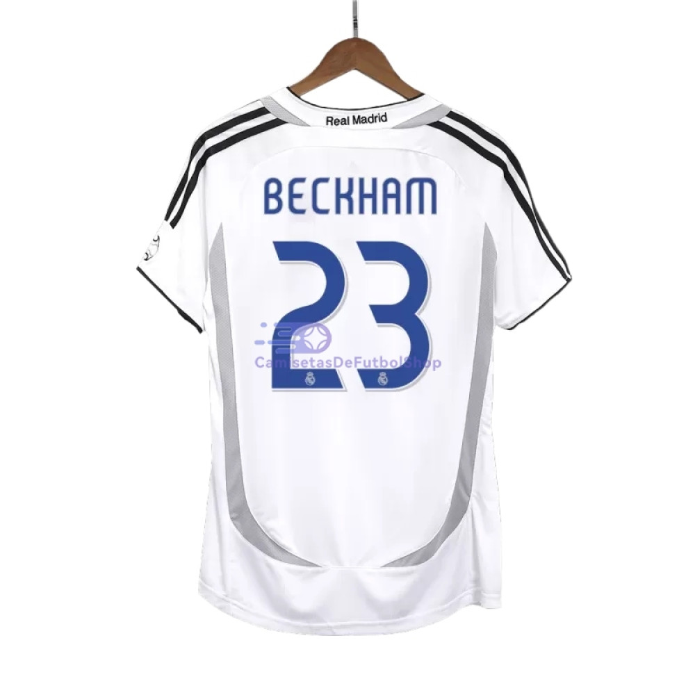 Camiseta BECKHAM 23 Real Madrid 2006/07 1ª Equipación Retro