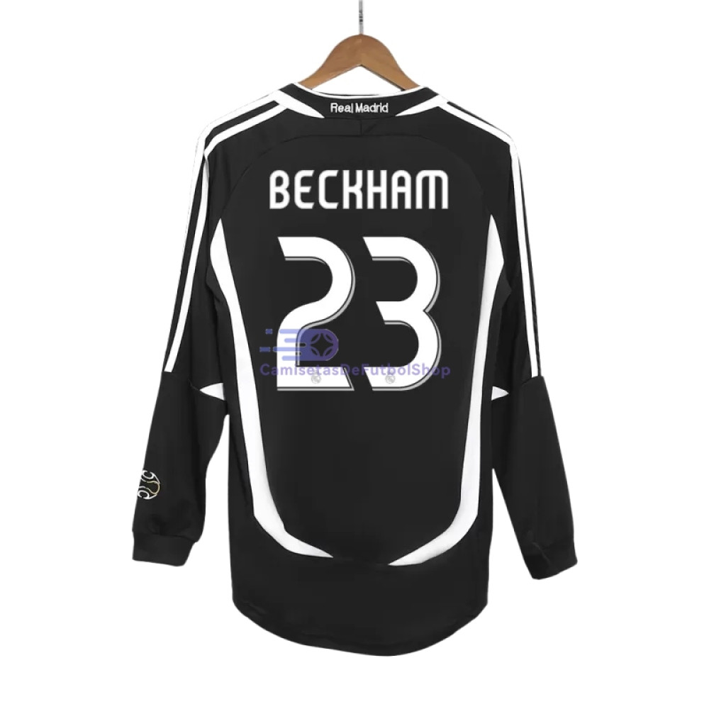Camiseta BECKHAM 23 Real Madrid 2006/07 2ª Equipación Retro ML