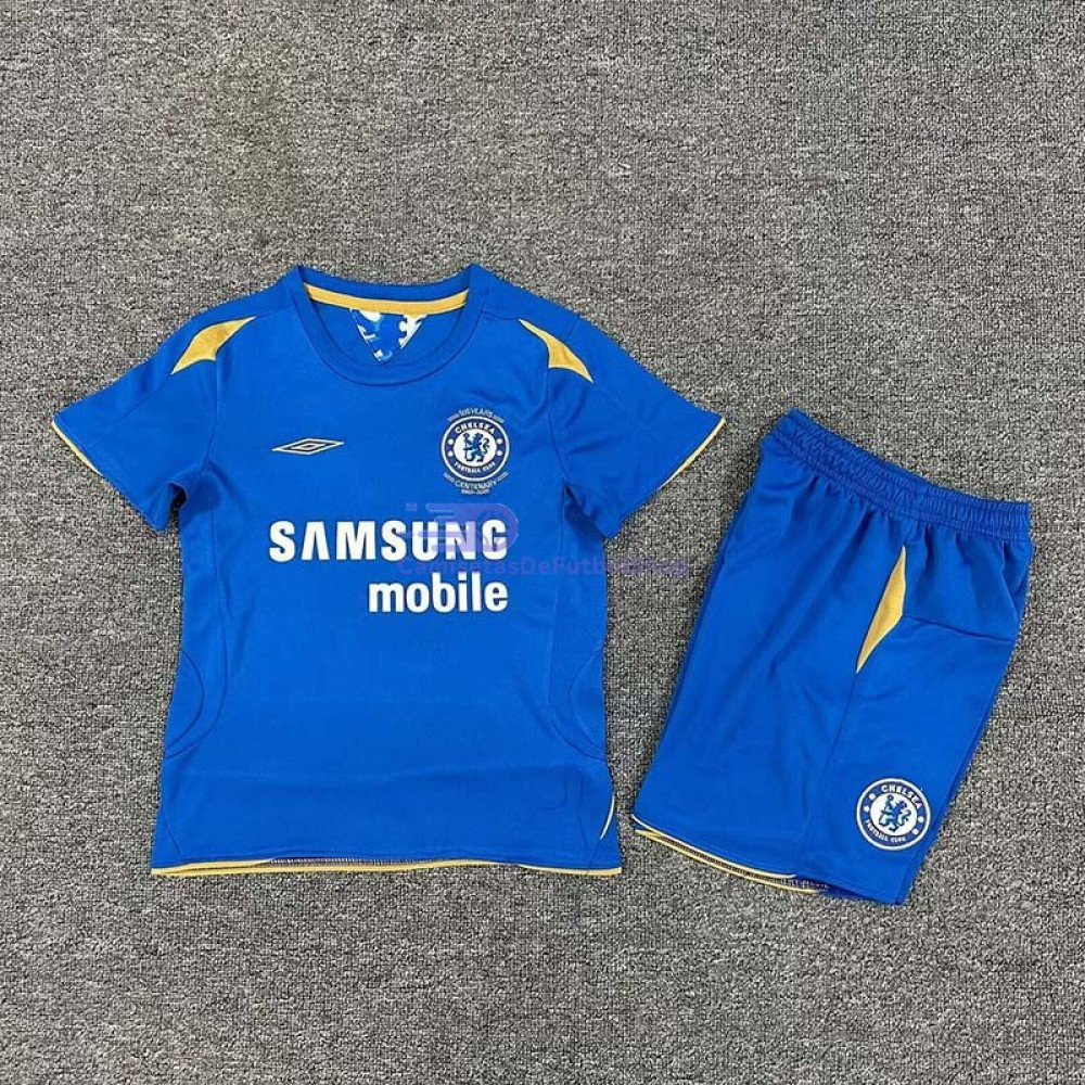 Camiseta Chelsea 2005/06 1ª Equipación Retro Niño Kit
