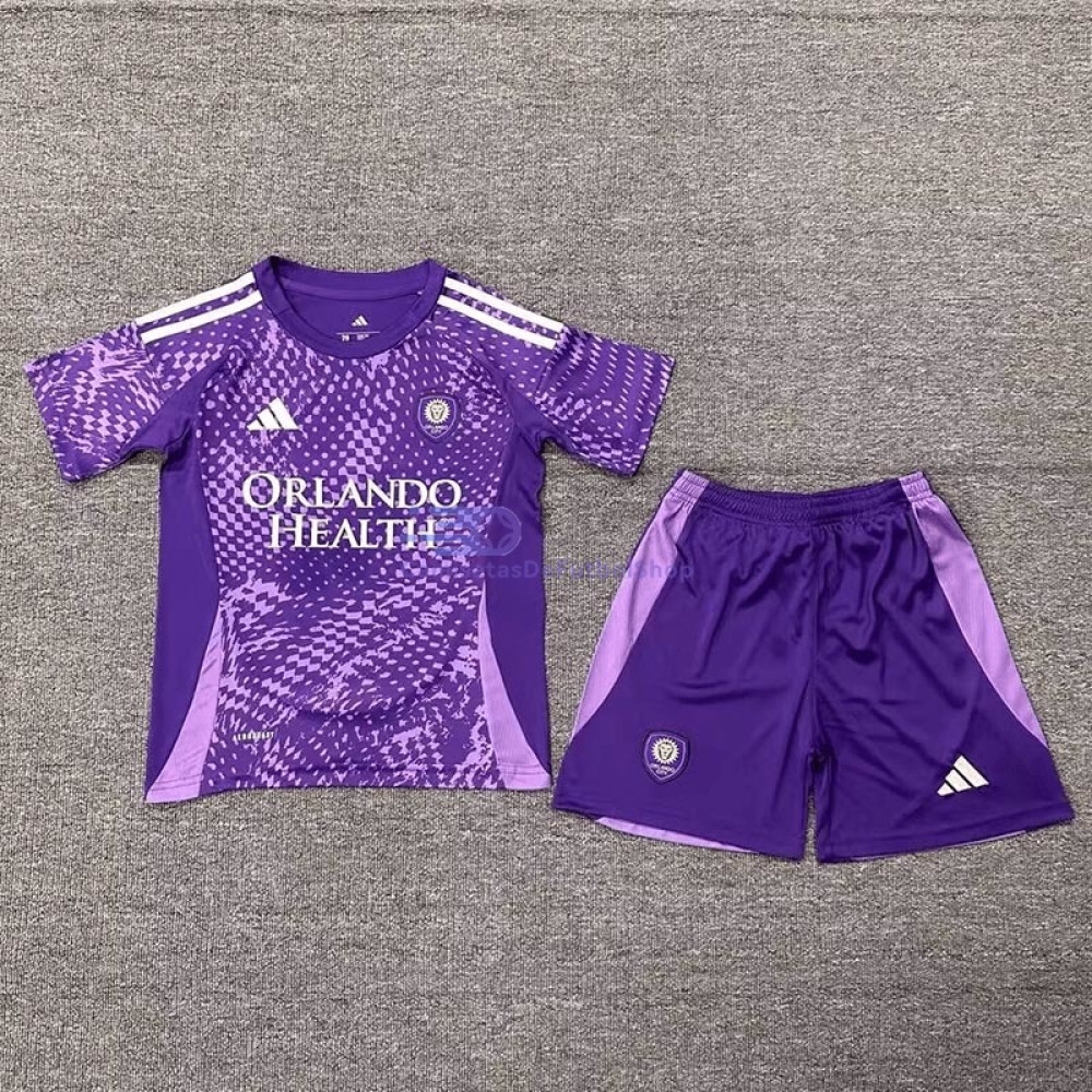 Camiseta Orlando City 2025/2026 1ª Equipación Niño Kit Morado