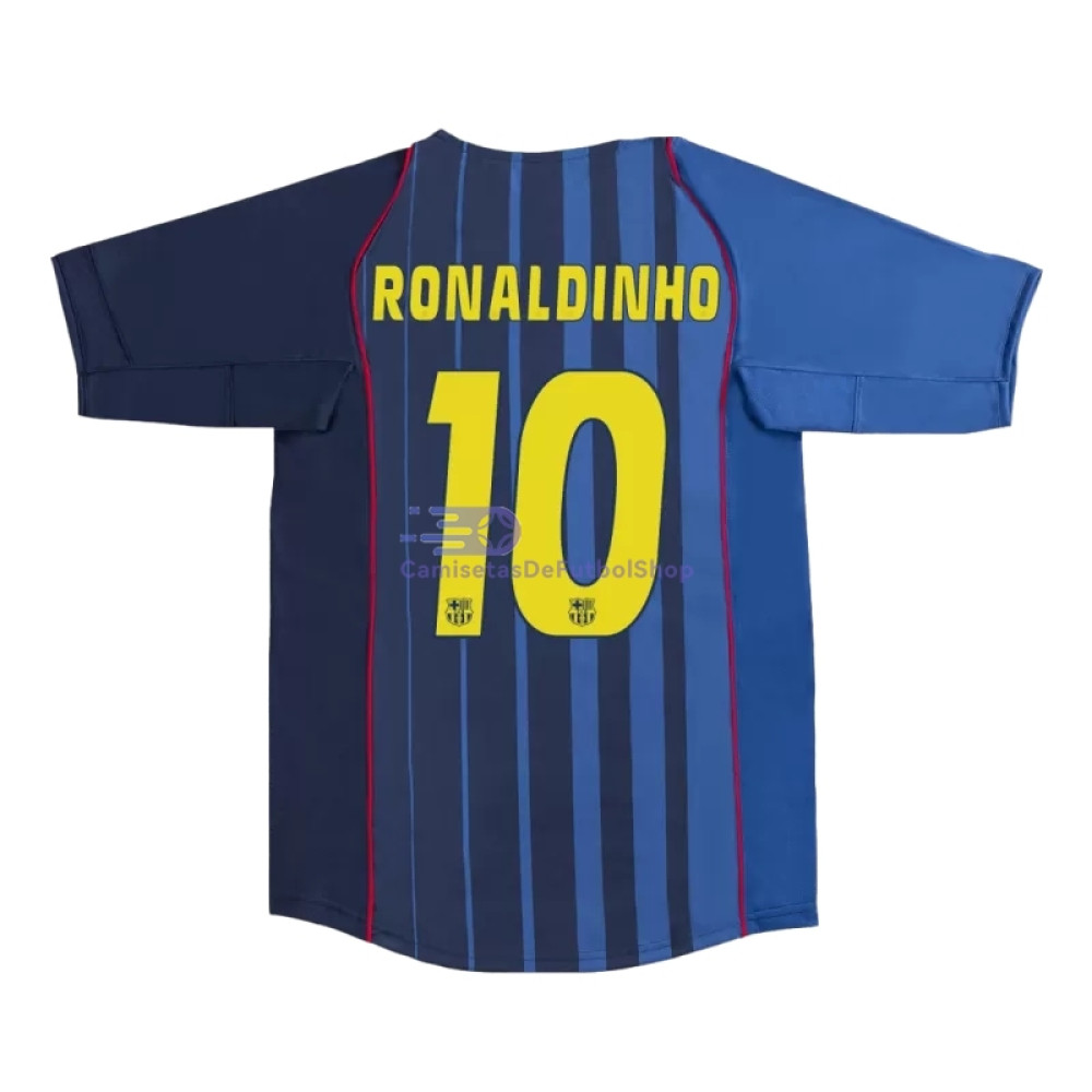 Camiseta RONALDINHO 10 Barcelona 2004/05 2ª Equipación Retro