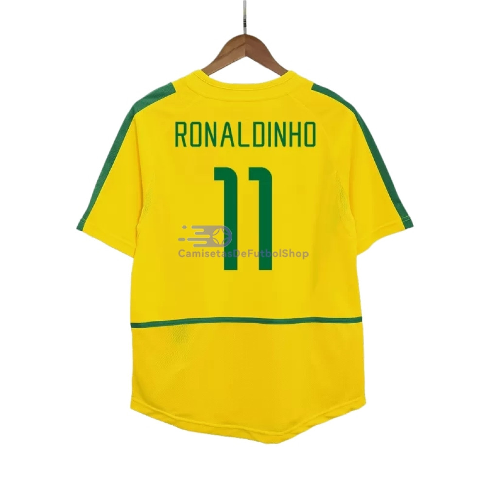 Camiseta RONALDINHO 11 Brasil 2002/03 1ª Equipación Retro
