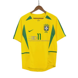 Camiseta RONALDINHO 11 Brasil 2002/03 1ª Equipación Retro