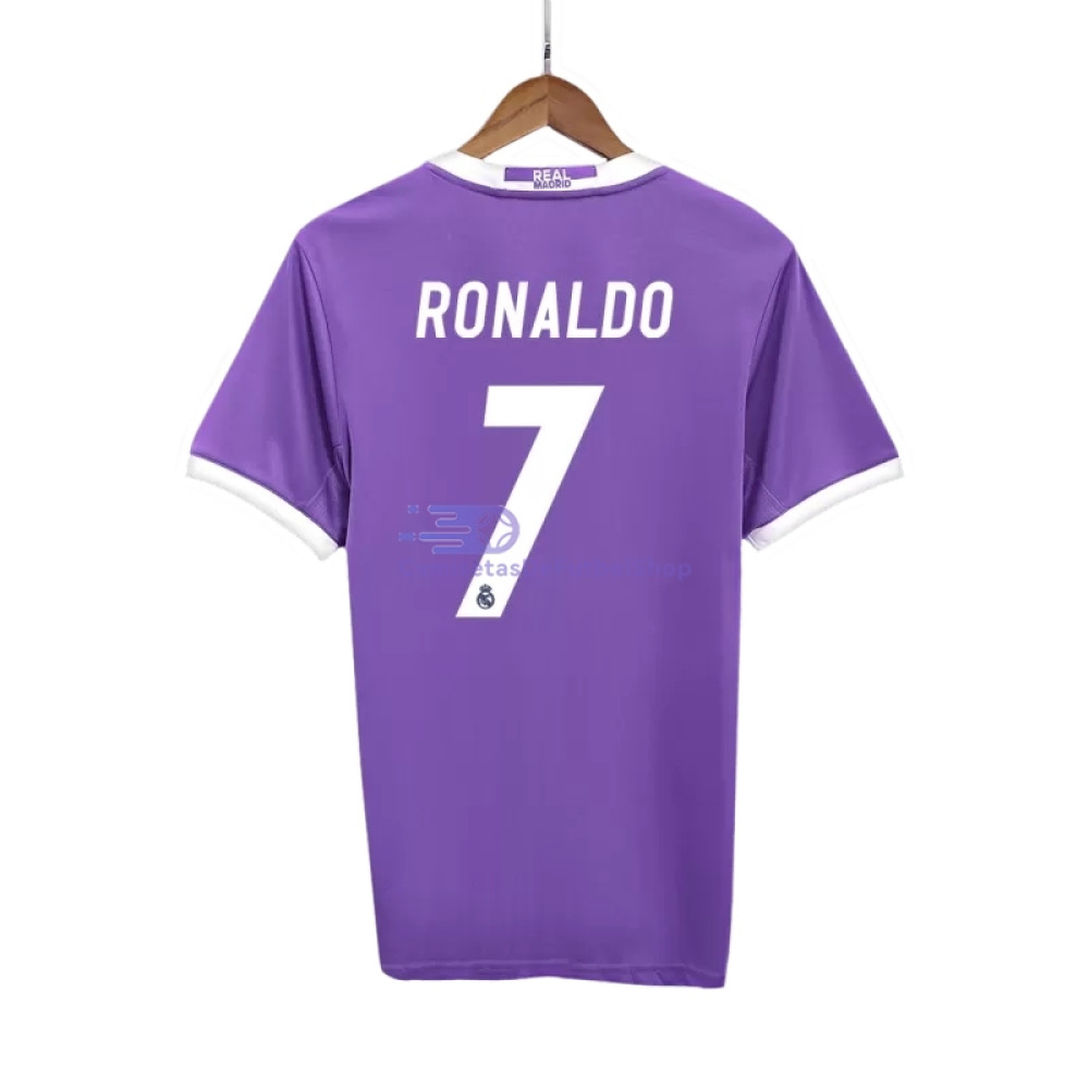 Camiseta RONALDO 7 Real Madrid 2016/17 2ª Equipación Retro