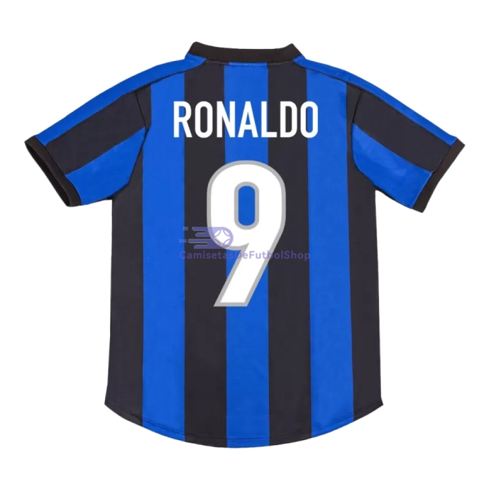 Camiseta RONALDO 9 Inter de Milán 1999/00 1ª Equipación Retro