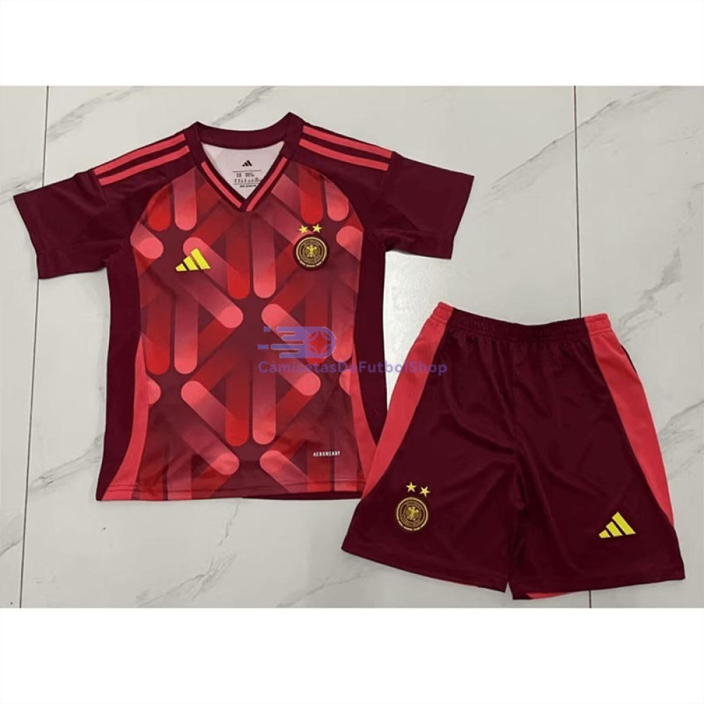 Camiseta Alemania 2025 2ª Equipación la EURO Femenina Rojo Niño Kit