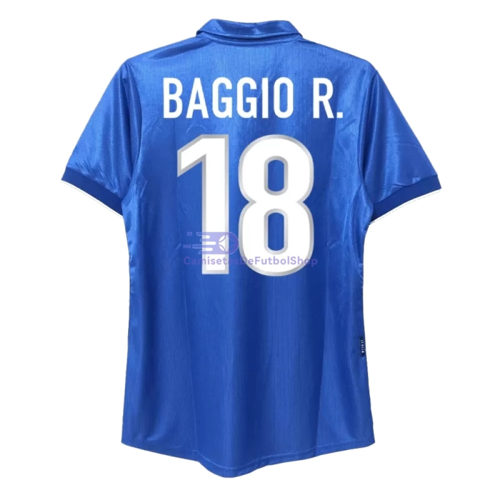 Camiseta BAGGIO R.18 Italia 1998 1ª Equipación Retro