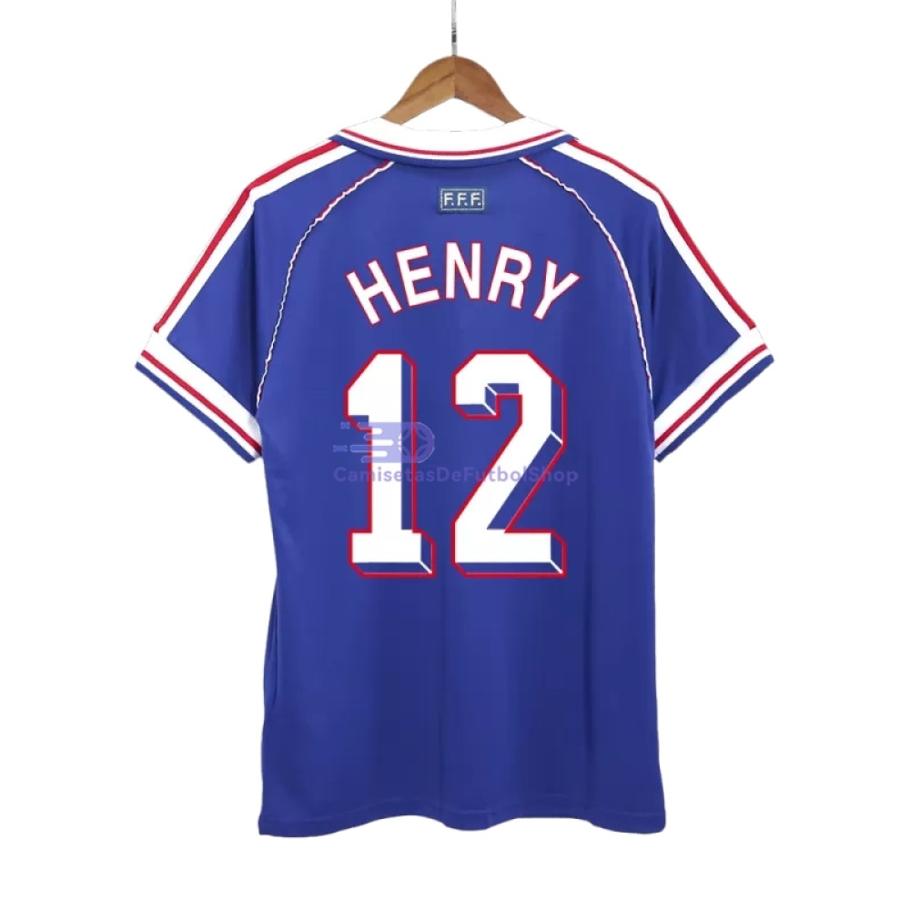 Camiseta HENRY 12 Francia 1998 1ª Equipación Retro