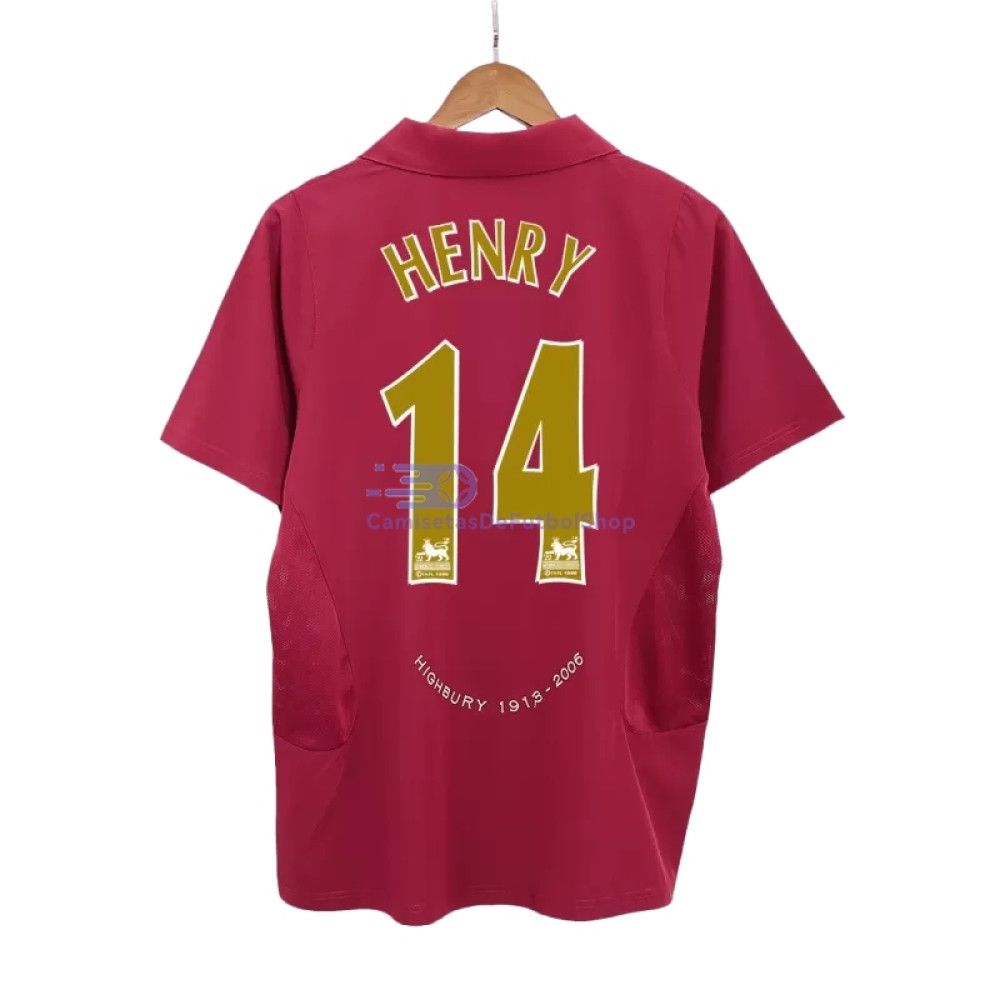 Camiseta HENRY 14 Arsenal 2005/06 1ª Equipación Retro