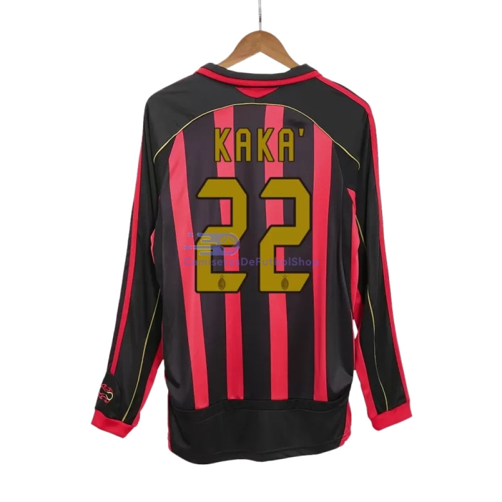 Camiseta KAKA＇22 AC Milan 2006/07 1ª Equipación Retro ML