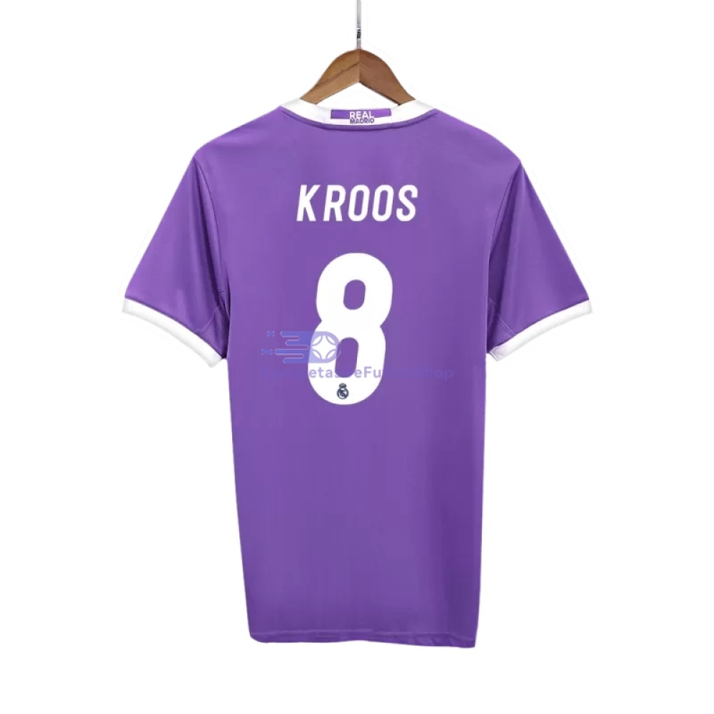 Camiseta KROOS 8 Real Madrid 2016/17 2ª Equipación Retro