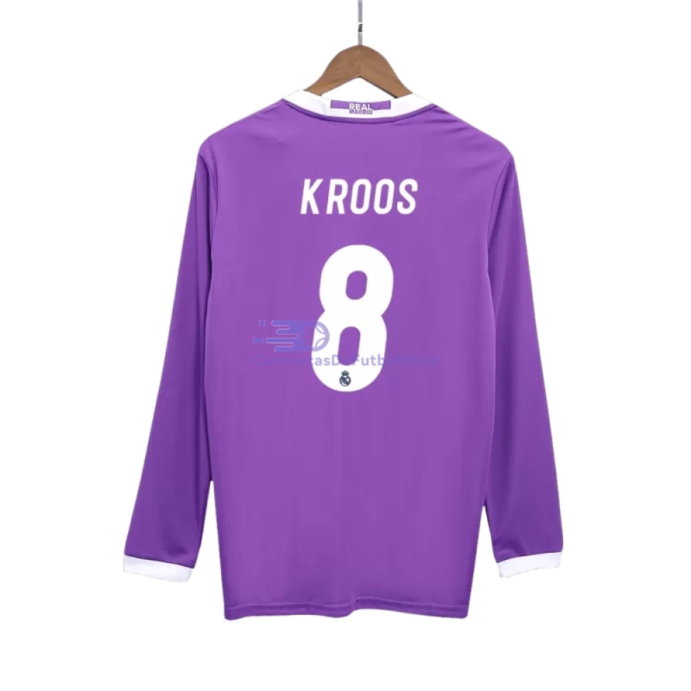 Camiseta KROOS 8 Real Madrid 2016/17 2ª Equipación Retro ML
