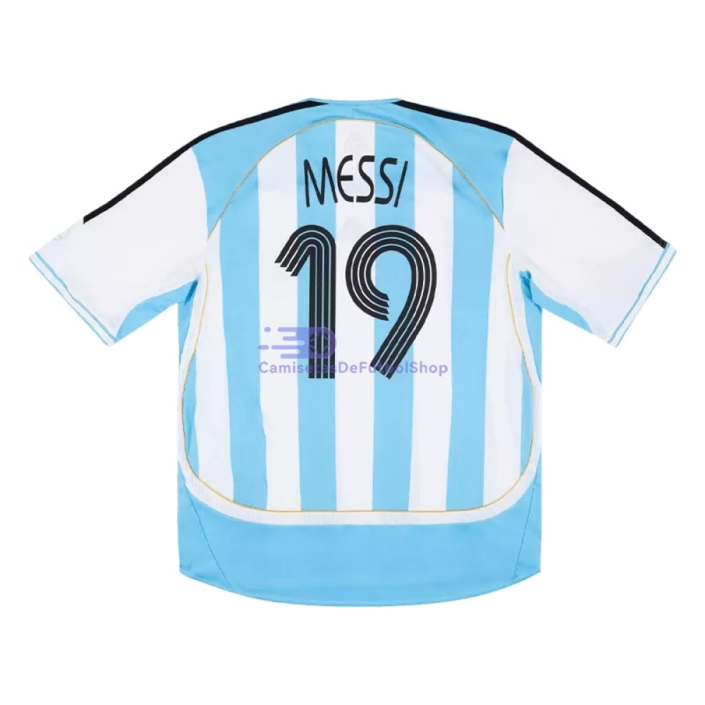 Camiseta MESSI 19 Argentina 2006 1ª Equipación Retro