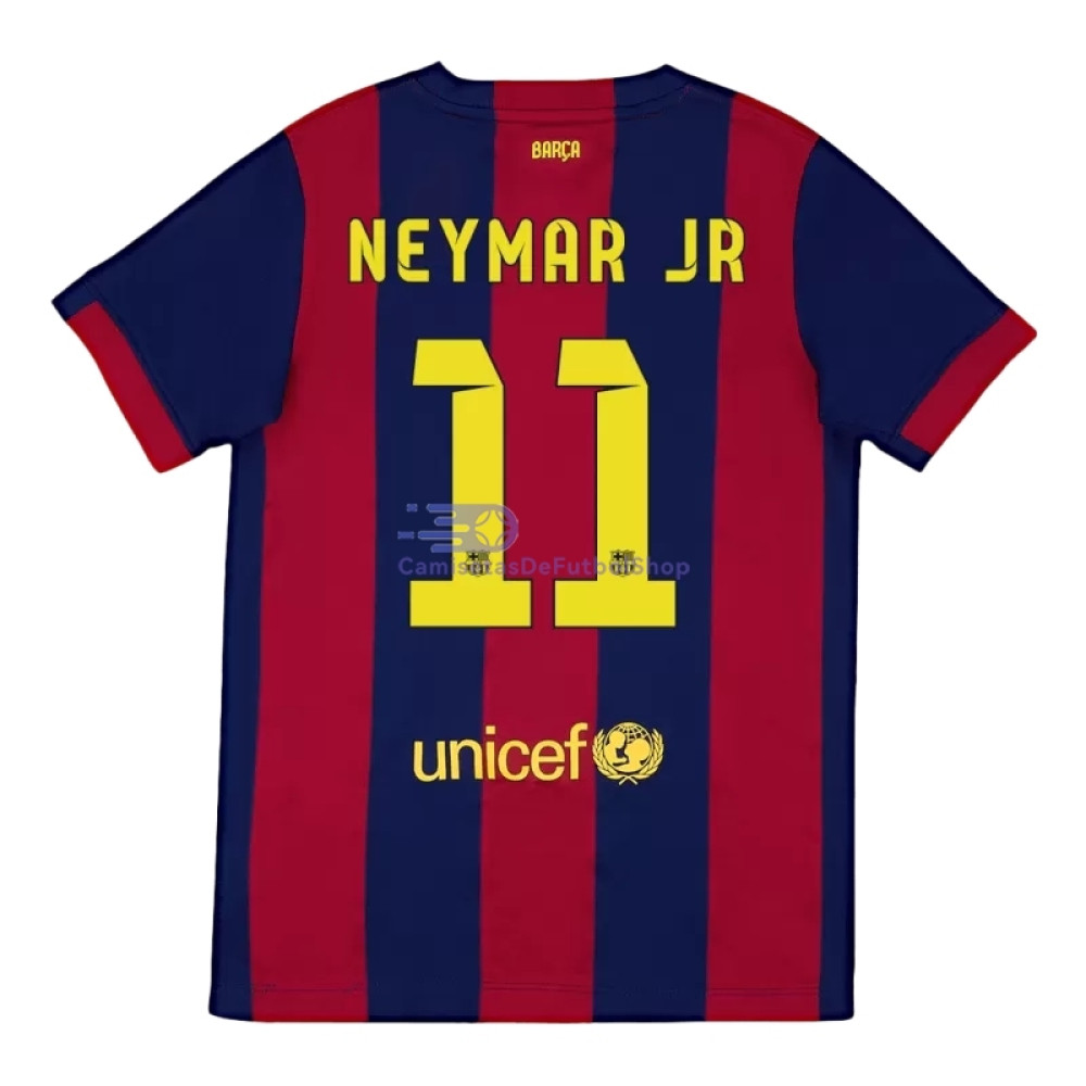 Camiseta NEYMAR JR 11 Barcelona 2014/15 1ª Equipación Retro