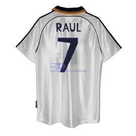 Camiseta RAUL 7 Real Madrid 1998/00 1ª Equipación Retro