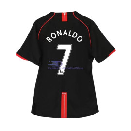 Camiseta RONALDO 7 Manchester United 2007/08 2ª Equipación Retro