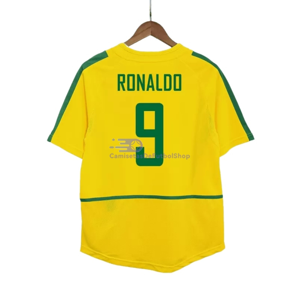 Camiseta RONALDO 9 Brasil 2002/03 1ª Equipación Retro