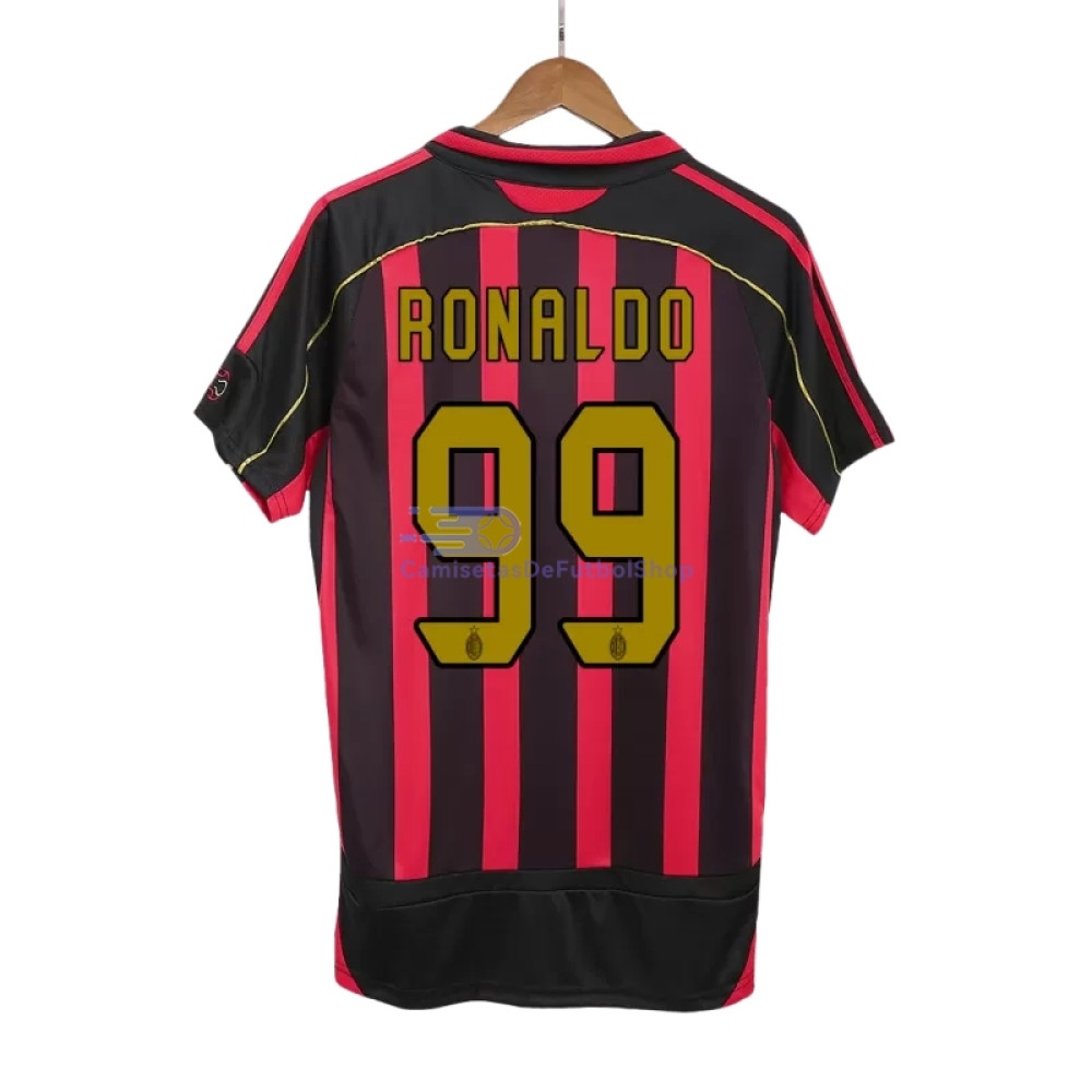 Camiseta RONALDO 99 AC Milan 2006/07 1ª Equipación Retro
