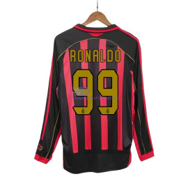 Camiseta RONALDO 99 AC Milan 2006/07 1ª Equipación Retro ML