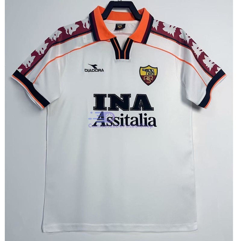 Camiseta AS Roma 1998/99 2ª Equipación Retro