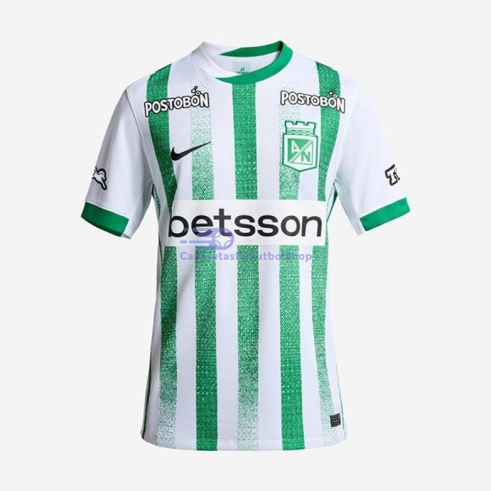 Camiseta Atlético Nacional 2025/2026 1ª Equipación Blanco/Verde