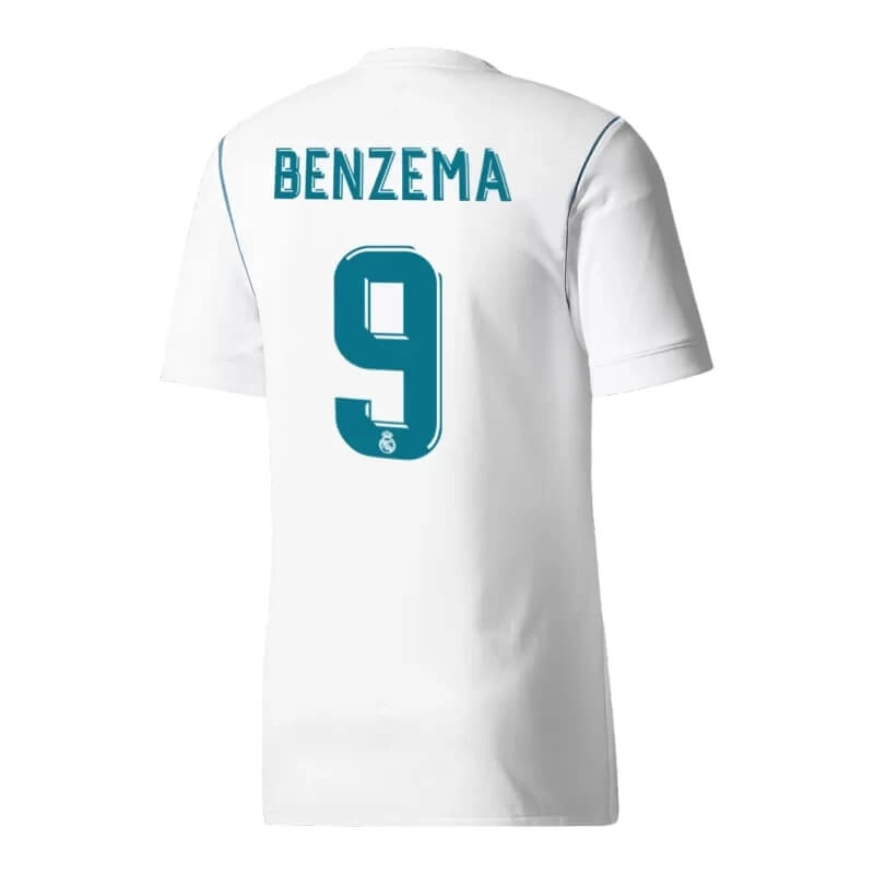 Camiseta BENZEMA 9 Real Madrid 2017/18 1ª Equipación Retro