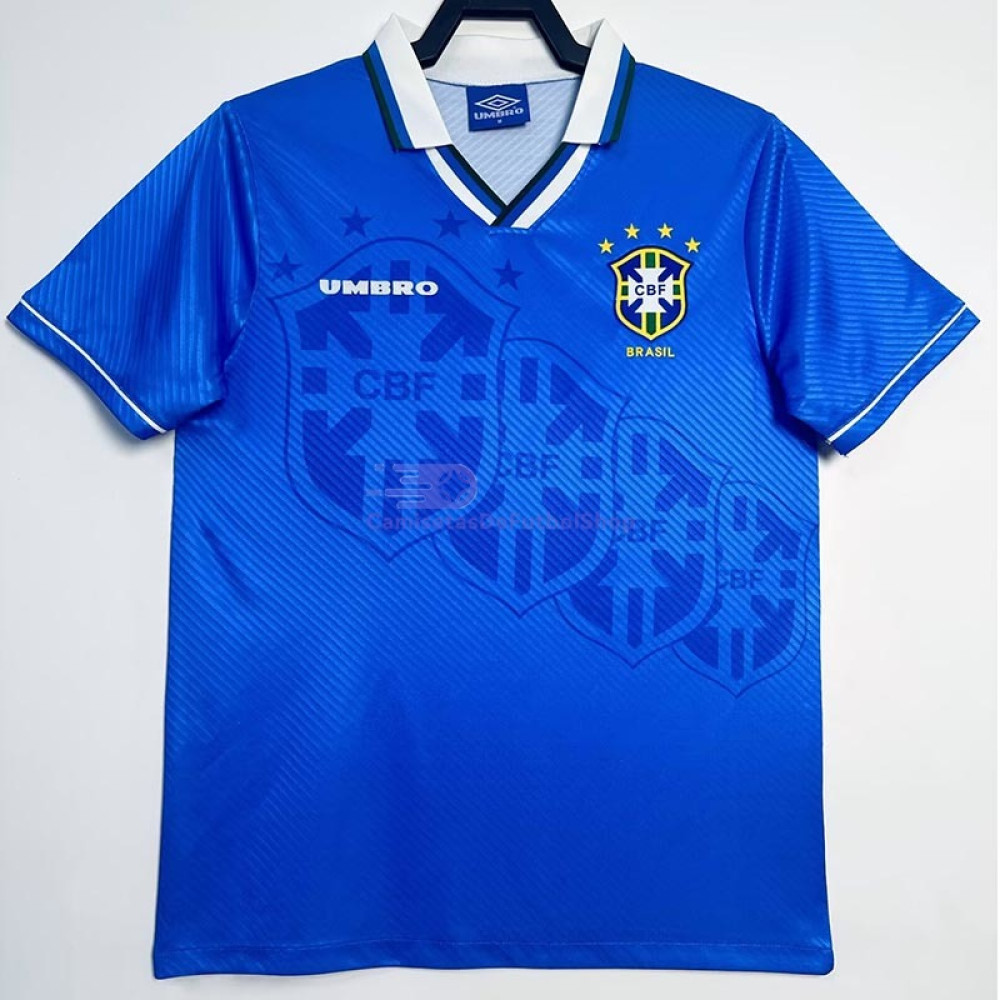 Camiseta Brasil 1996 2ª Equipación Retro