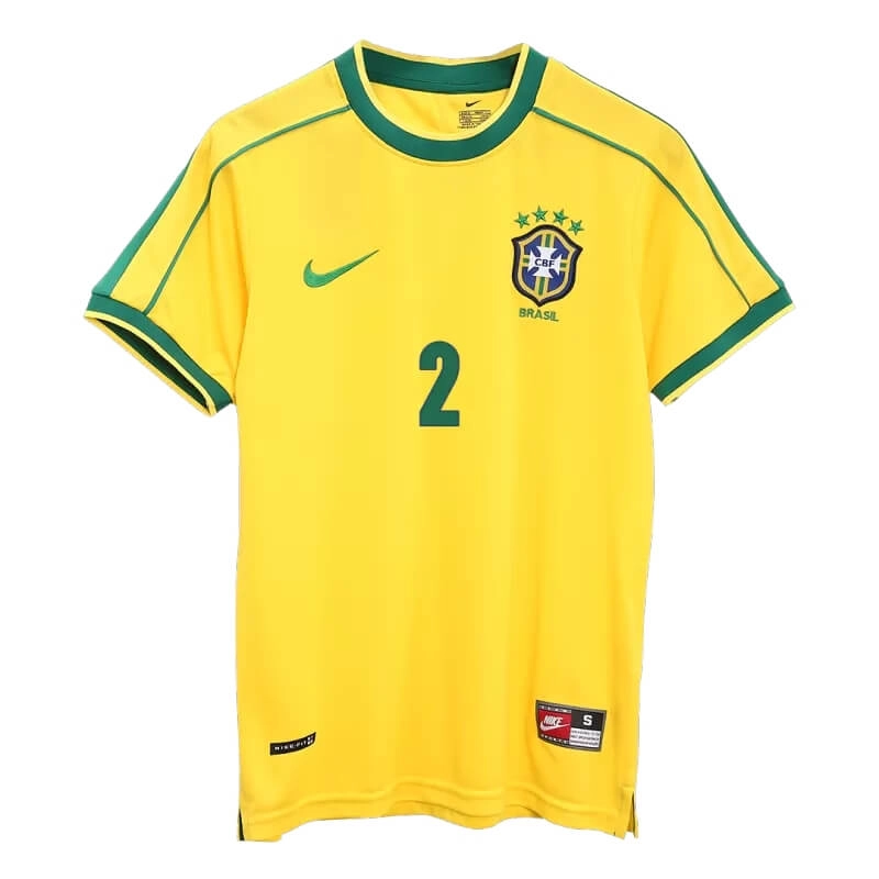 Camiseta CAFU 2 Brasil 1998 1ª Equipación Retro