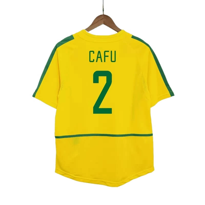 Camiseta CAFU 2 Brasil 2002/03 1ª Equipación Retro
