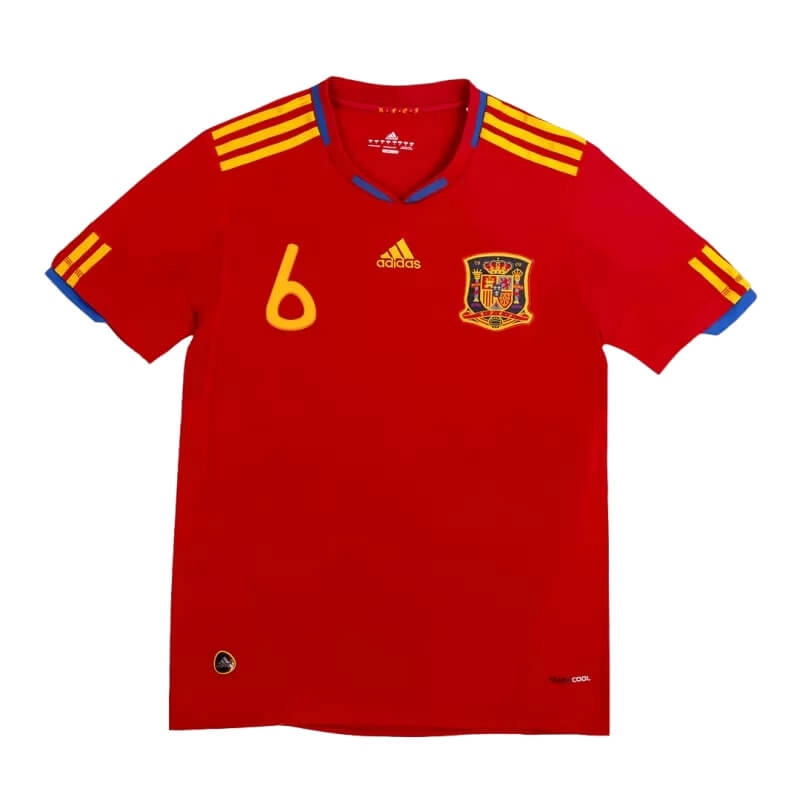 Camiseta A.INIESTA 6 2010 1ª Equipación Retro