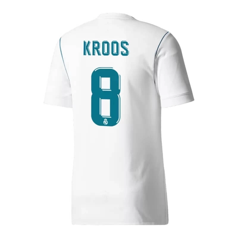 Camiseta KROOS 8 Real Madrid 2017/18 1ª Equipación Retro