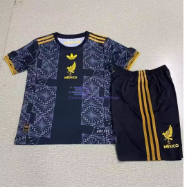 Camiseta México 2025 3ª Equipación Niño Kit Negro