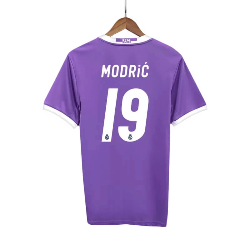 Camiseta MODRIĆ 19 Real Madrid 2016/17 2ª Equipación Retro