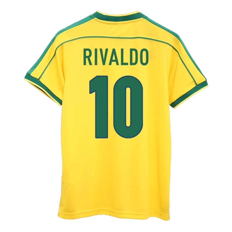 Camiseta RIVALDO 10 Brasil 1998 1ª Equipación Retro