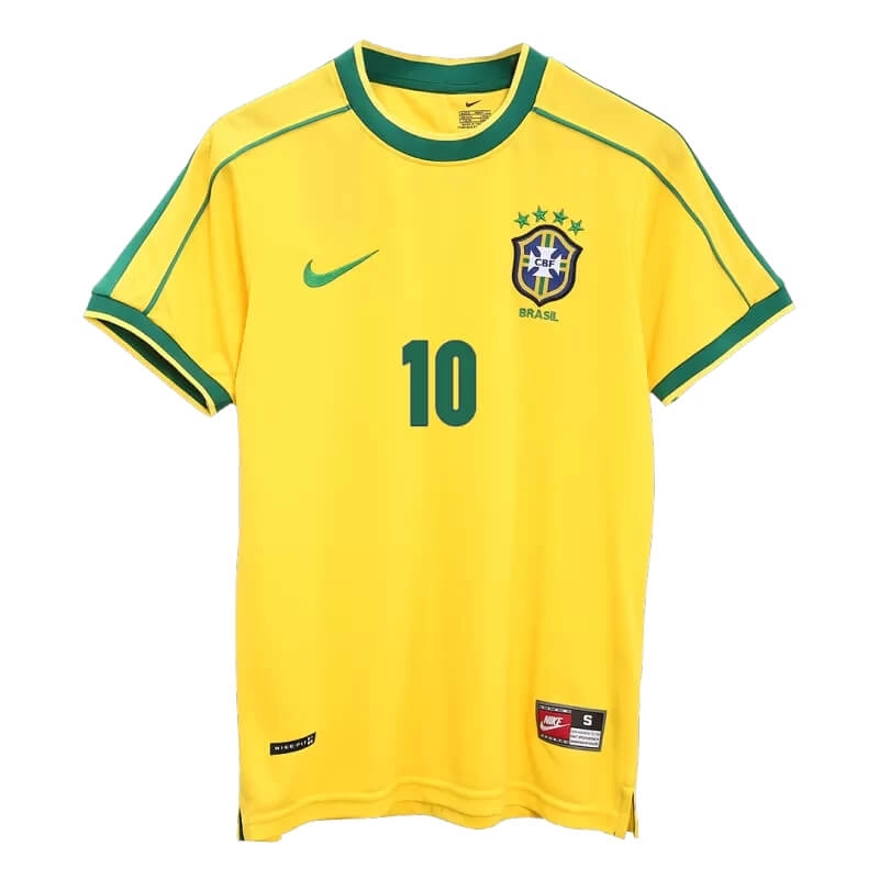 Camiseta RIVALDO 10 Brasil 1998 1ª Equipación Retro
