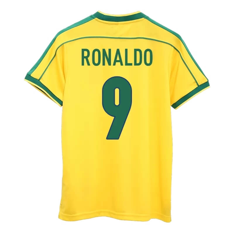 Camiseta RONALDO 9 Brasil 1998 1ª Equipación Retro