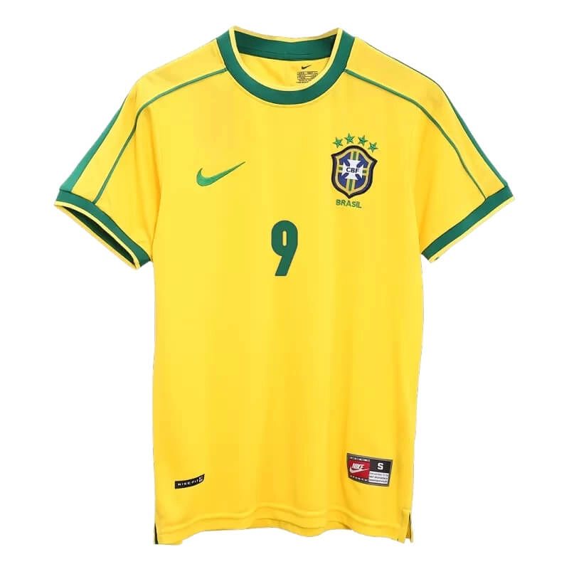 Camiseta RONALDO 9 Brasil 1998 1ª Equipación Retro