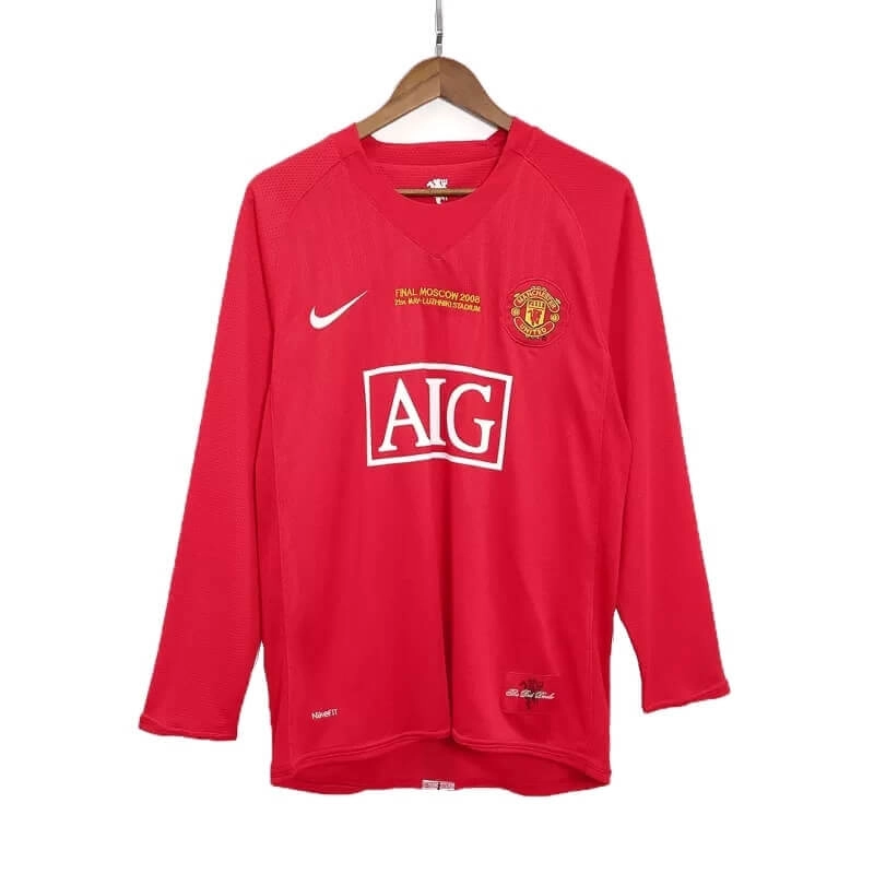 Camiseta SCHOLES 18 Manchester United 2007/08 1ª Equipación Retro ML