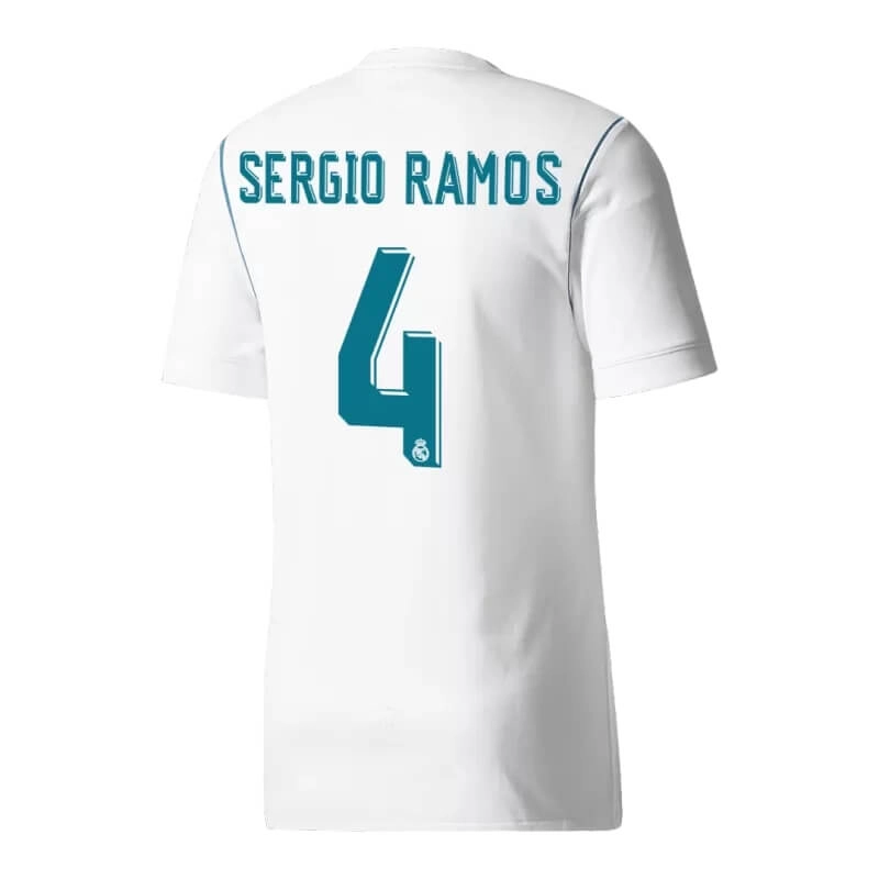 Camiseta SERGIO RAMOS 4 Real Madrid 2017/18 1ª Equipación Retro