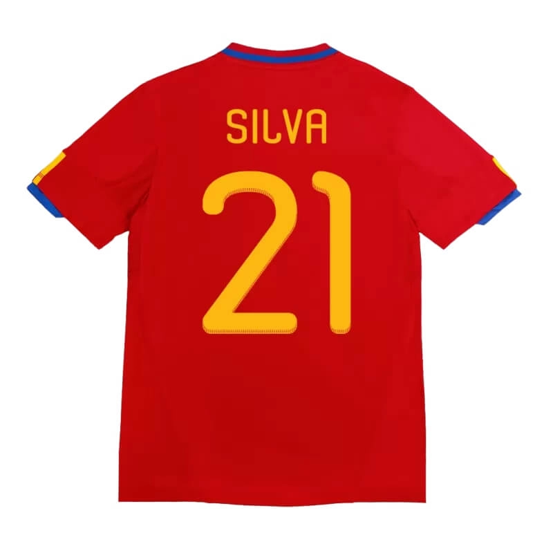 Camiseta SILVA 21 España 2010 1ª Equipación Retro