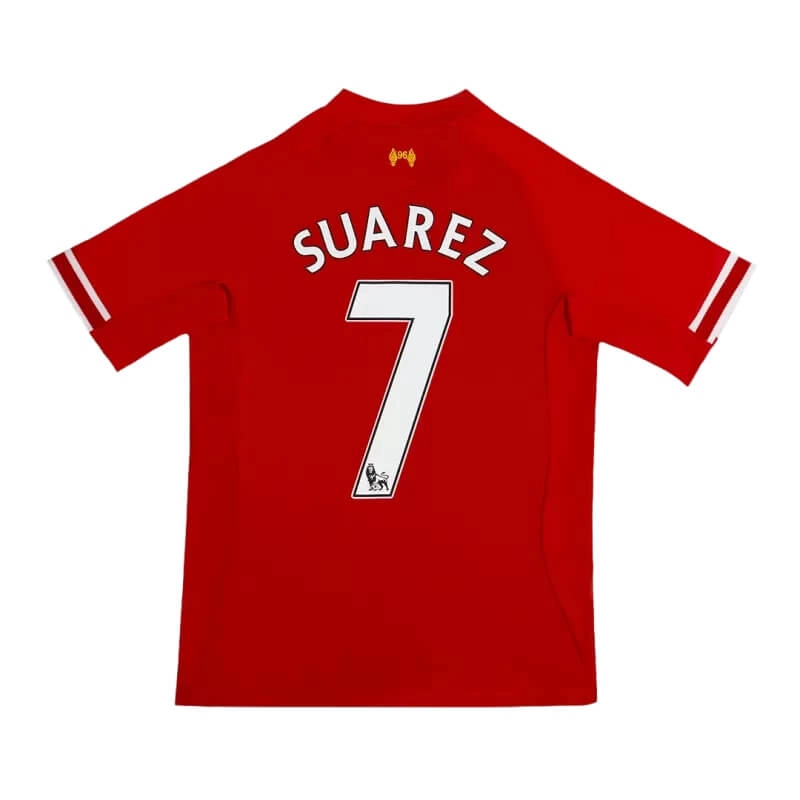Camiseta SUAREZ 7 Liverpool 2013/14 1ª Equipación Retro