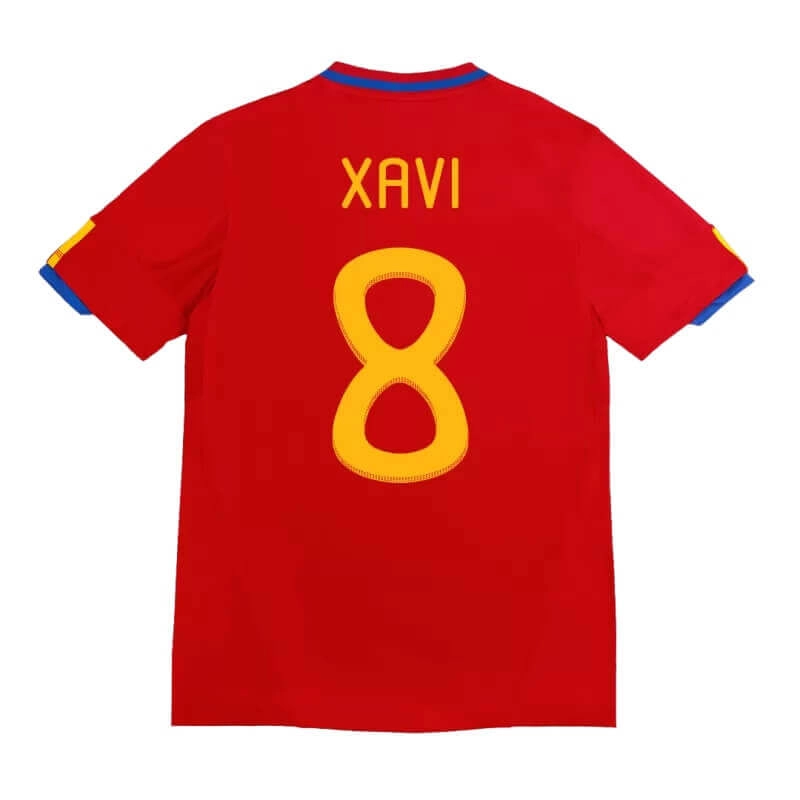 Camiseta XAVI 8 España 2010 1ª Equipación Retro