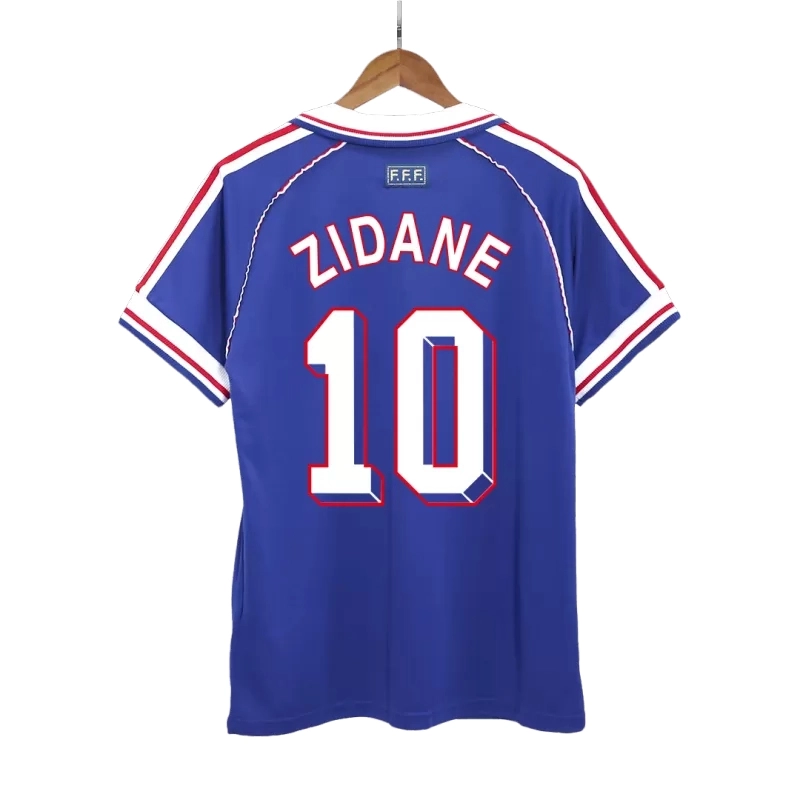 Camiseta ZIDANE 10 Francia 1998 1ª Equipación Retro
