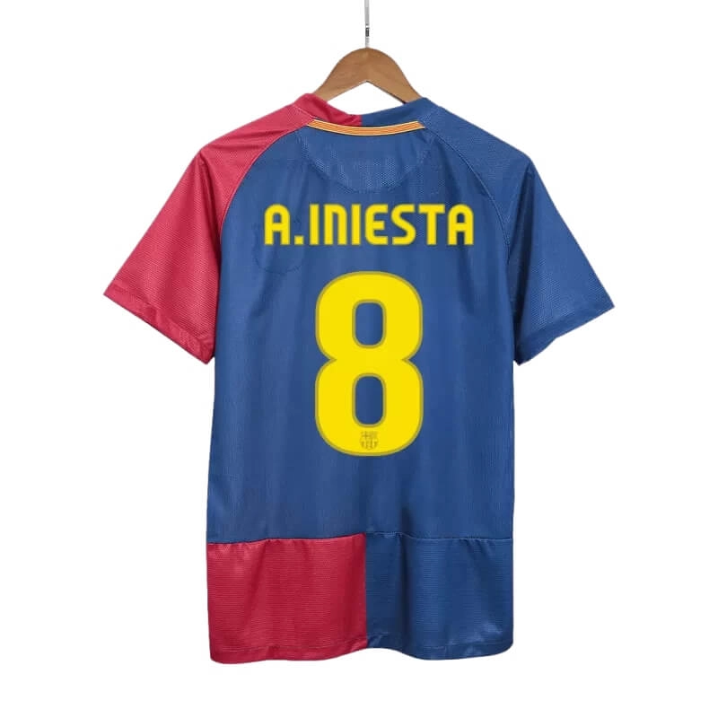 Camiseta A.INIESTA 8 Barcelona 2008/09 1ª Equipación Retro