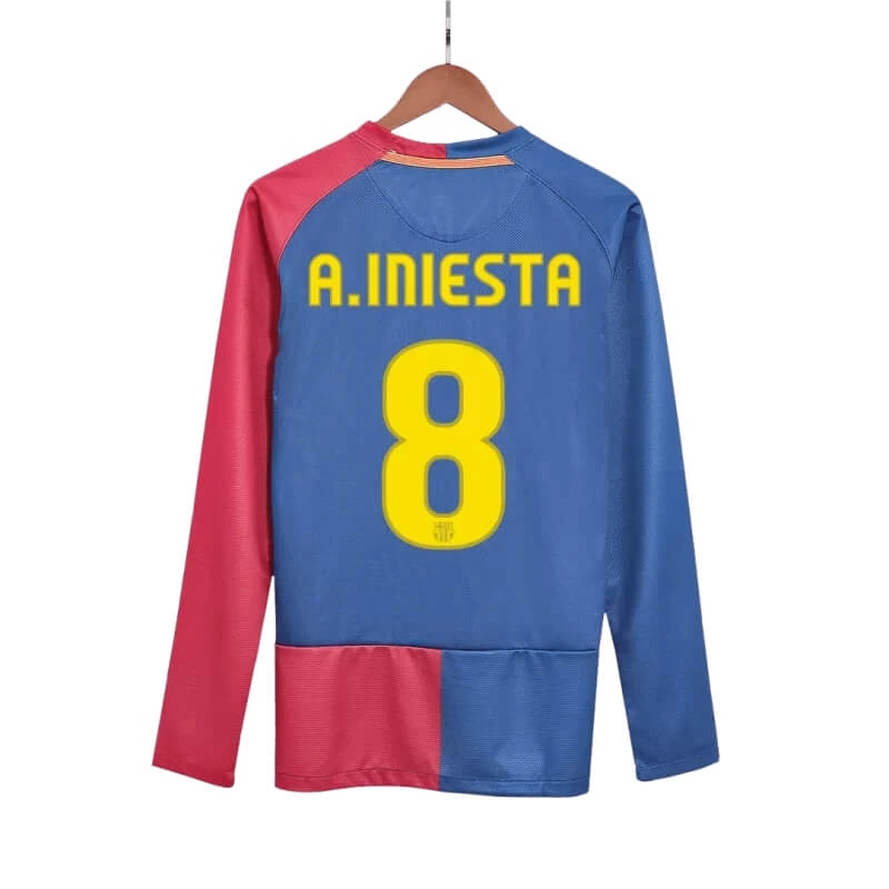 Camiseta A.INIESTA 8 Barcelona 2008/09 1ª Equipación Retro ML